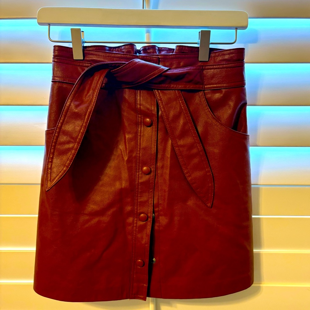 Vegan Leather Skirt - Picture 6 of 6
